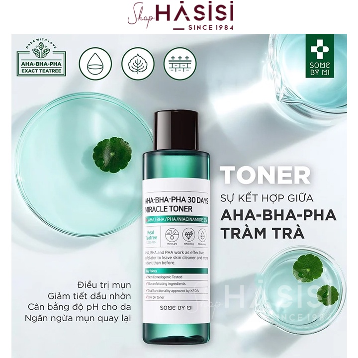 Nước Hoa Hồng SOME BY MI - AHA-BHA-PHA 30 DAYS MIRACLE TONER 150ml