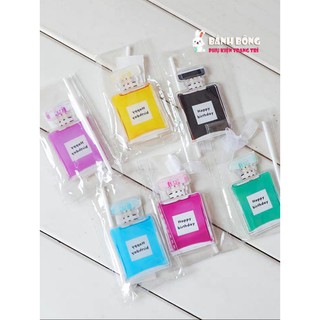 Topper HPBD Lọ Nước Hoa trang trí bánh