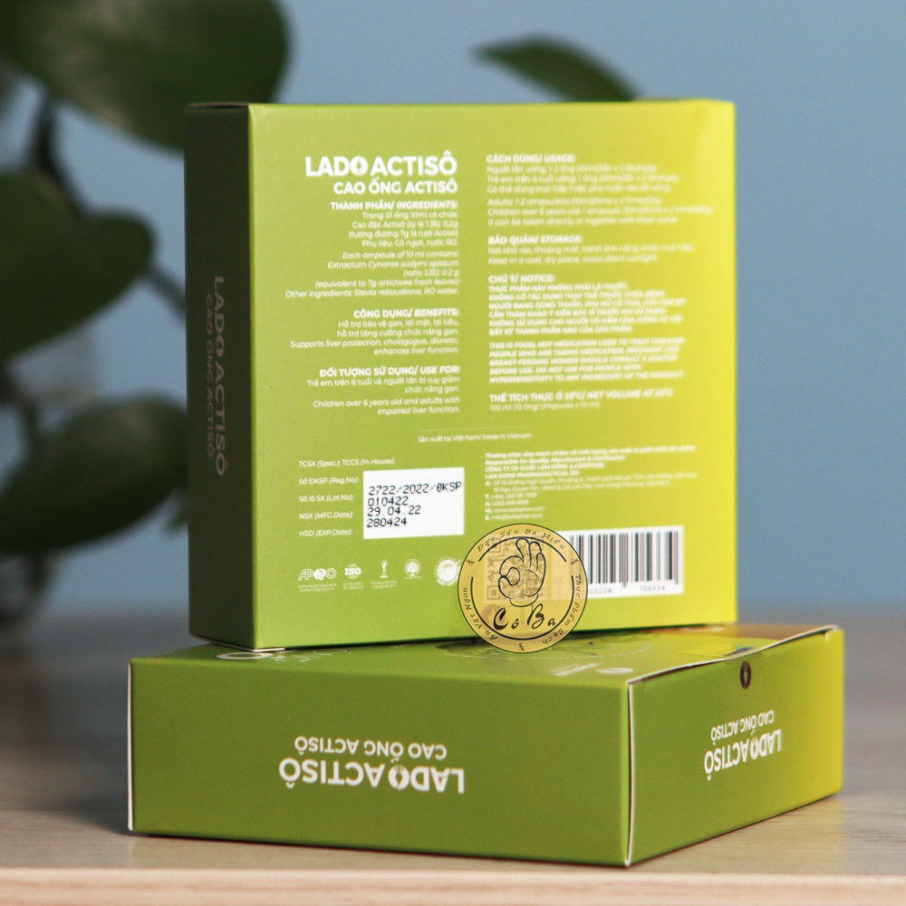 Cao ống actiso - lado actiso mới nhất 2022 ladophar