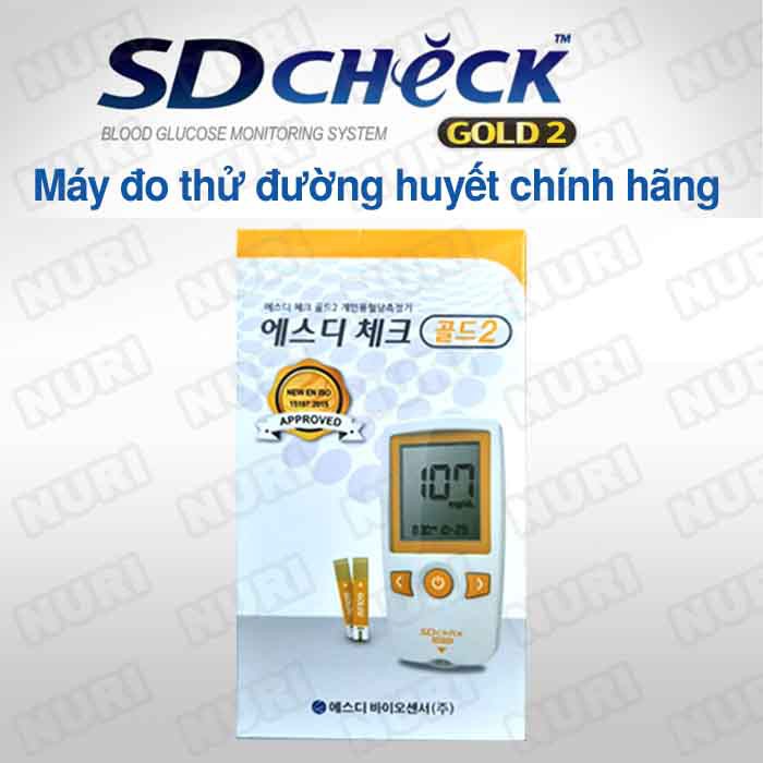 [Mới Nhất,Nhanh Chính Xác 100%] Máy Đo Đường Huyết SD Check Gold 2