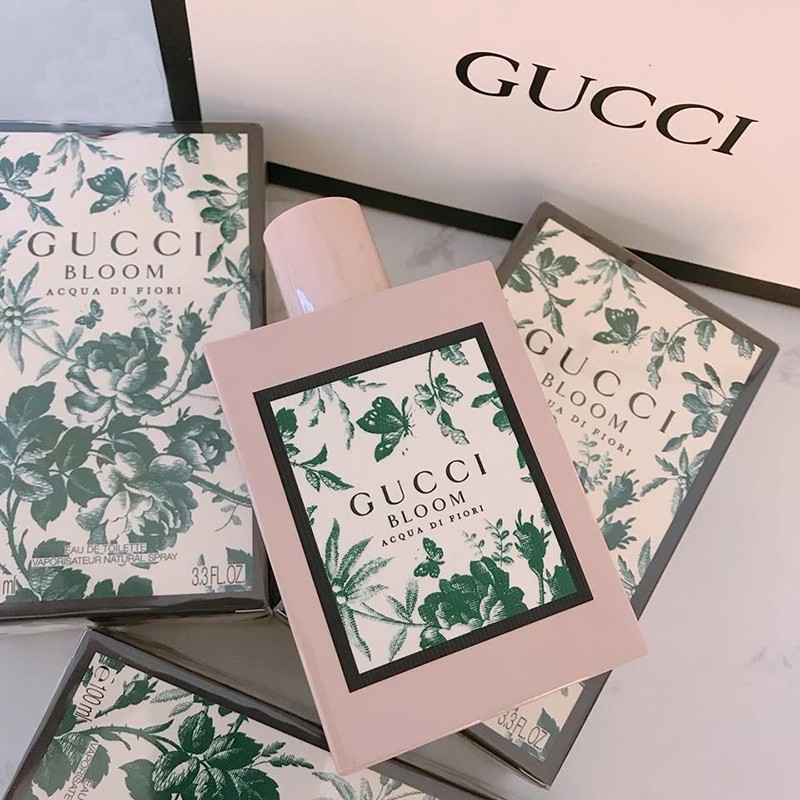 Nước Hoa Nữ Gucci Bloom Acqua di Fiori Eau de Toilette For Her 100ml Sang Trọng, Thanh Lịch, Cuốn Hút Lưu Hương 12h