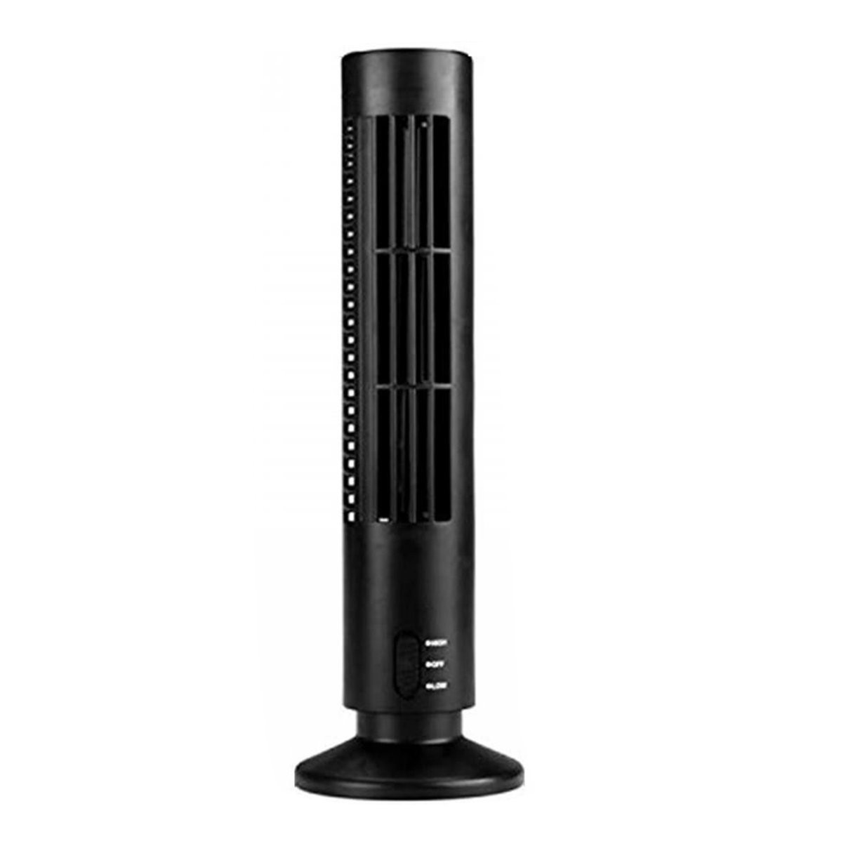 Portable USB Tower Fan PC Laptop Desktop Cooling Fan Bladeless Air Conditioner