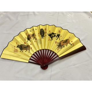 Quạt Giấy Cổ Trang Trung Quốc Size Lớn Trang Trí Phòng Khách