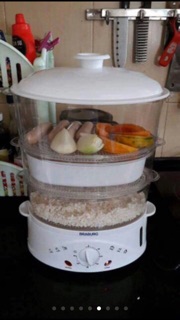 Nồi hấp điện 3 tầng Braburg