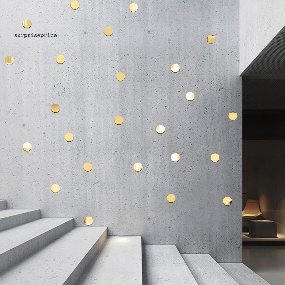 Bộ 50 miếng dán tường bằng acrylic hình dạng chấm tròn đáng yêu