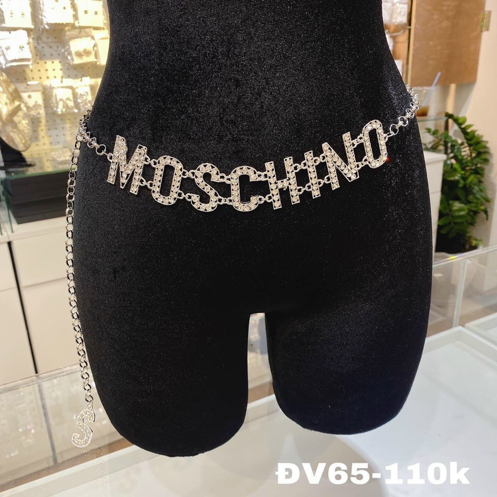 Đai váy belt xích đính đá nữ chữ liền Ròm House mang phong cách hàn quốc cực sang chảnh