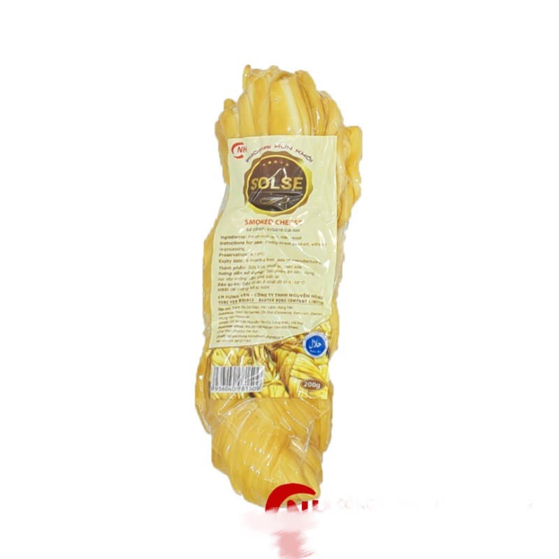 PHOMAI DÂY SOLSE 200G/ PHÔ MAI HUN KHÓI/ PHOMAI XÔNG KHÓI/ PHÔ MAI DÂY XOẮN THỪNG