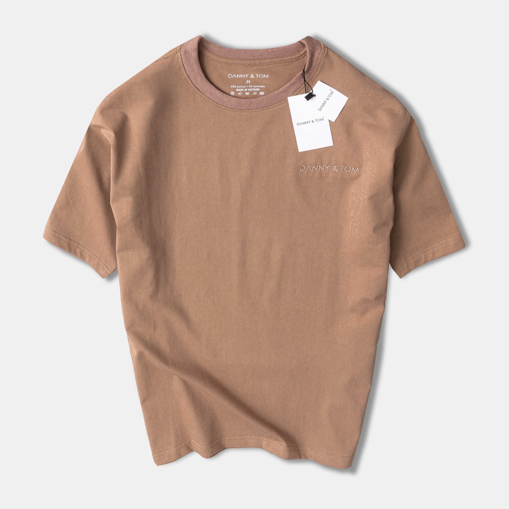 Áo Thun Nam Cổ Tròn Danny & Tom Vải Cotton Dày Dặn Form Rộng Unisex DN02 | BigBuy360 - bigbuy360.vn