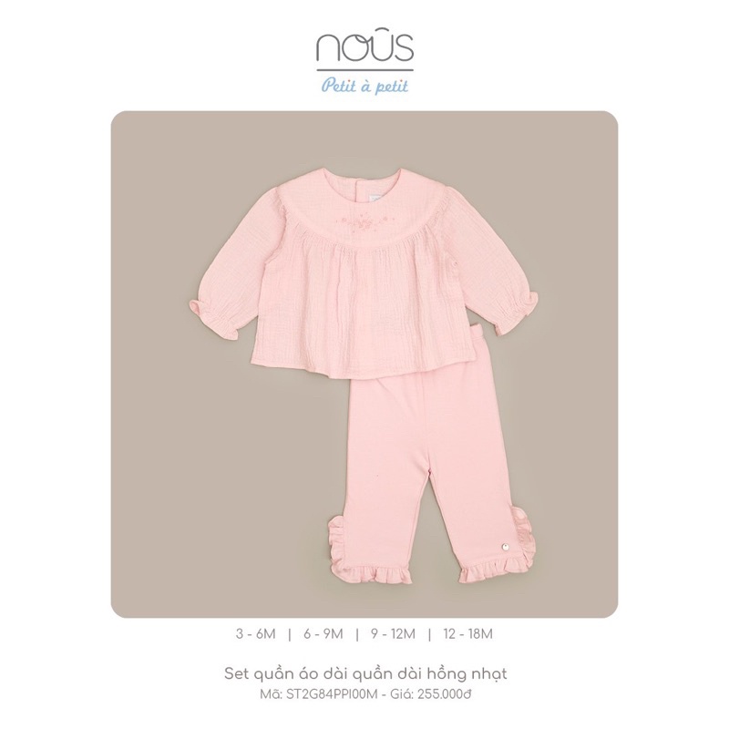 [ Nous ] Bộ dài tay cao cấp premium