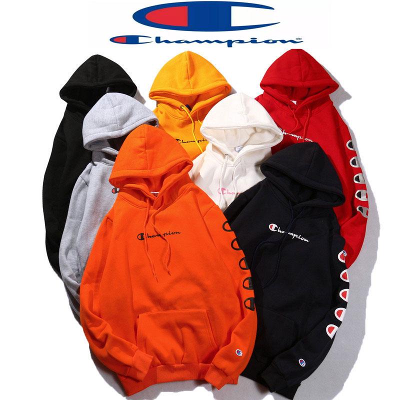 áo hoodie dài tay in chữ champion cho nữ