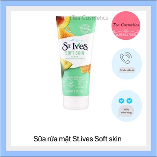 Sữa Rửa Mặt Tẩy Tế Bào Chết St.Ives Soft Skin Avocado And Honey Face Scrub (170g)