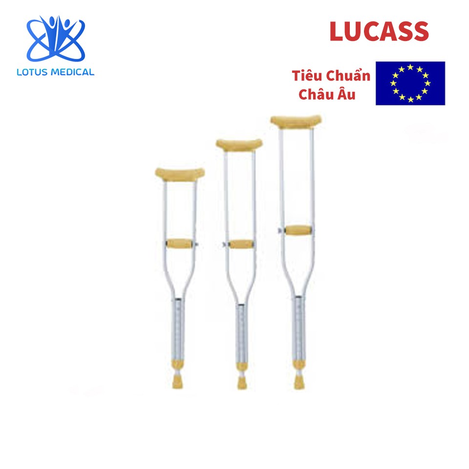 ĐÔI NẠNG NÁCH HỢP KIM NHÔM LUCASS C25/C92 – Nạng nách hỗ Trợ Cho Người Già, Người Bệnh