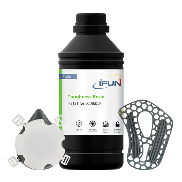 Nhựa resin dẻo in 3D - Ifun 3121 405nm UV Flexible toughness Resin Liquid Photopolymer Resin for LCD & DLP