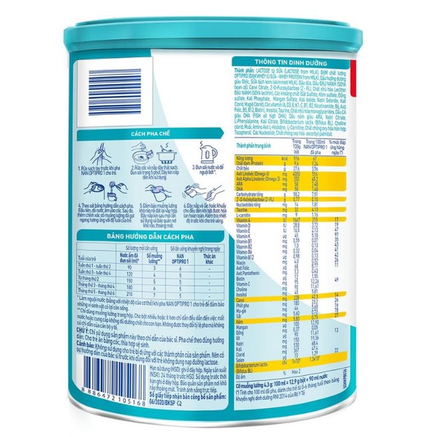 Sữa Bột Nestle NAN OPTIPRO 1 HM-O Lon 900g