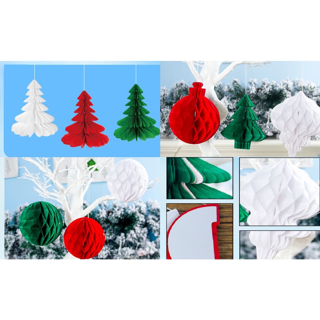 Cây thông, quả cầu decor Giáng sinh