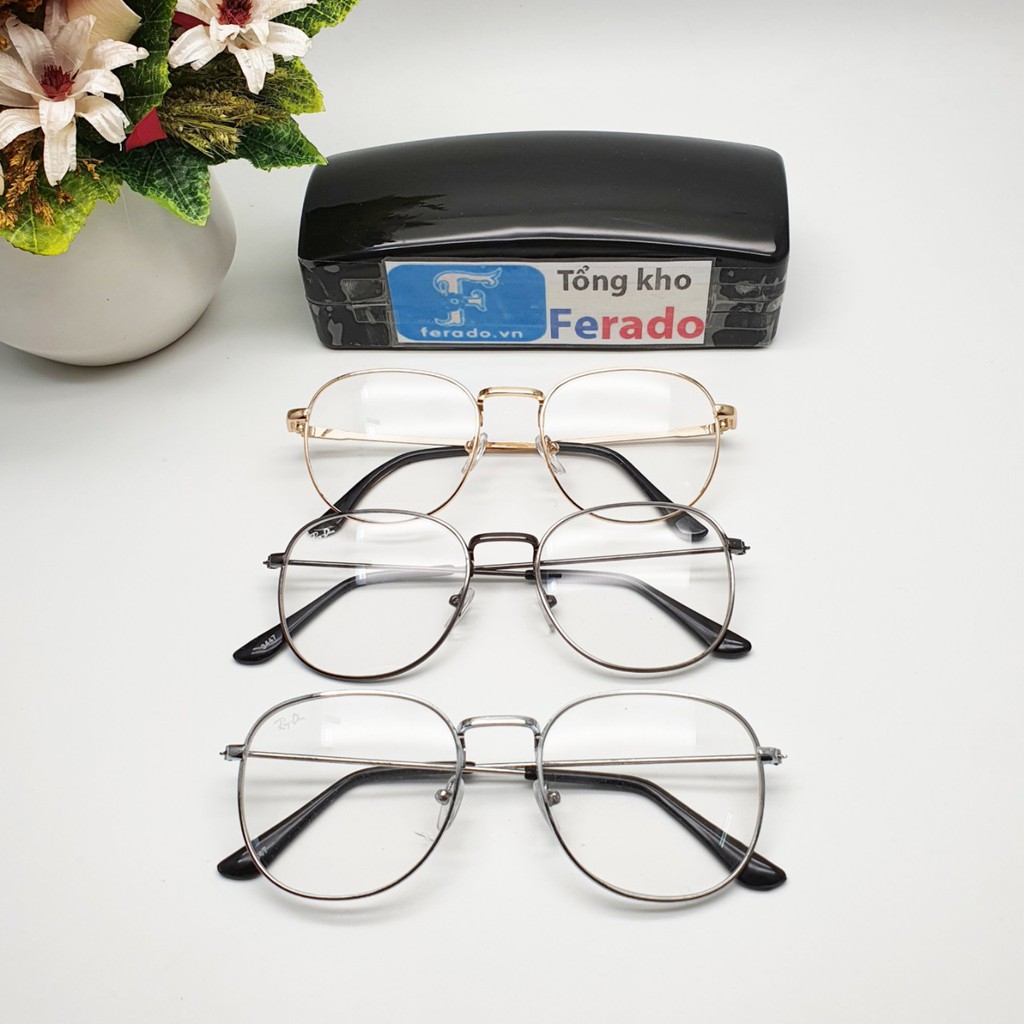 Gọng kính mắt hình vuông kim loại