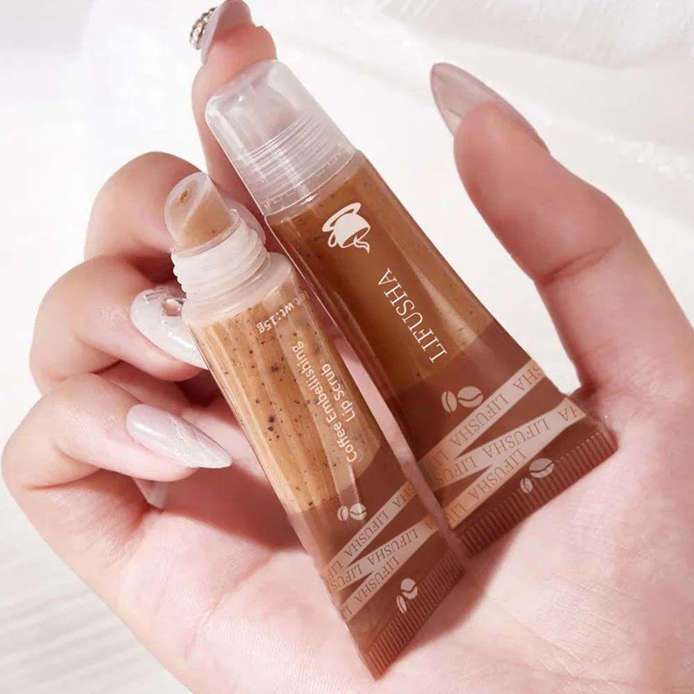 Mặt Nạ Môi Tẩy Tế Bào Chết Chống Khô Môi Mềm Mại Màu Cà Phê