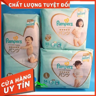 Tã/Bỉm quần Pampers Nhật Bản - Size: M44, L34, XL30