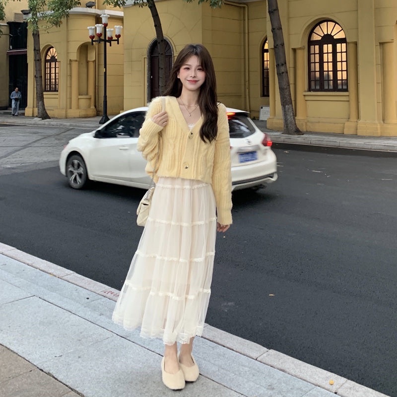 Cardigan, áo khoác len thu đông phong cách Hàn Quốc