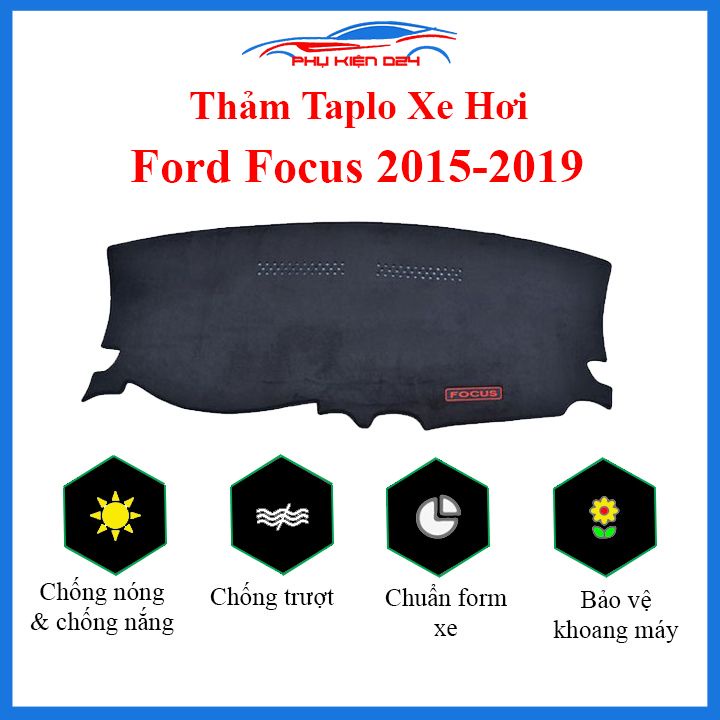 Thảm taplo Focus 2015-2016-2017-2018-2019-2020-2021-2022 chống nắng nóng làm mát xe mở rộng tầm nhìn