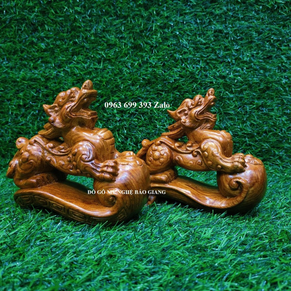 Cặp tỳ hưu gỗ hương mẫu mới