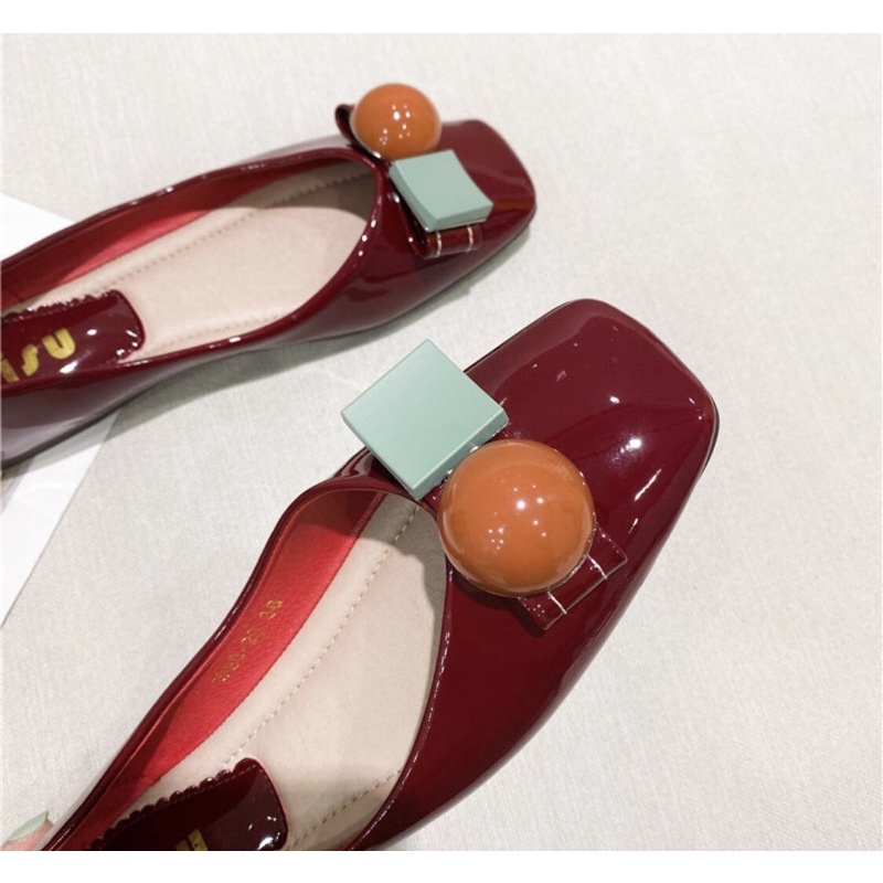 Giày búp bê nữ đế dẻo phủ bóng nano size 36,39,40