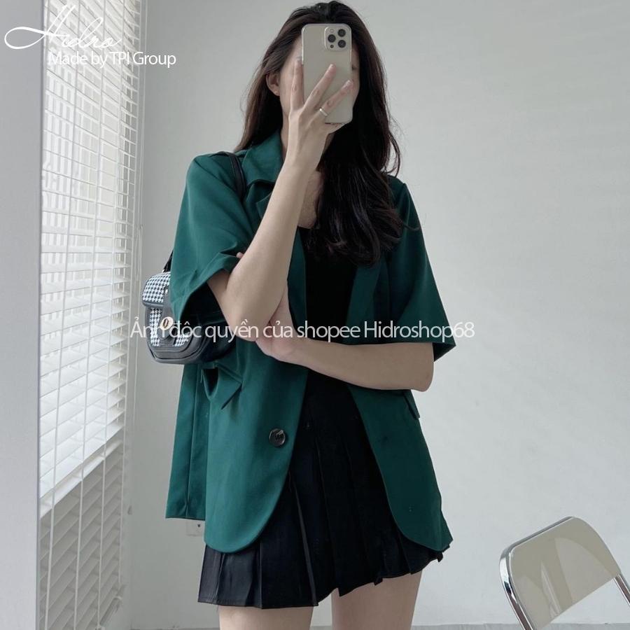 [TẶNG KHẨU TRANG] Áo Blazer ngắn tay thời trang Hàn Quốc dễ phối đồ | WebRaoVat - webraovat.net.vn