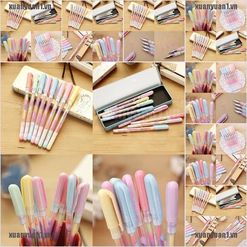 [XUANYUAN1] Set 2 Bút Đánh Dấu 6 Bút Bi Dễ Thương