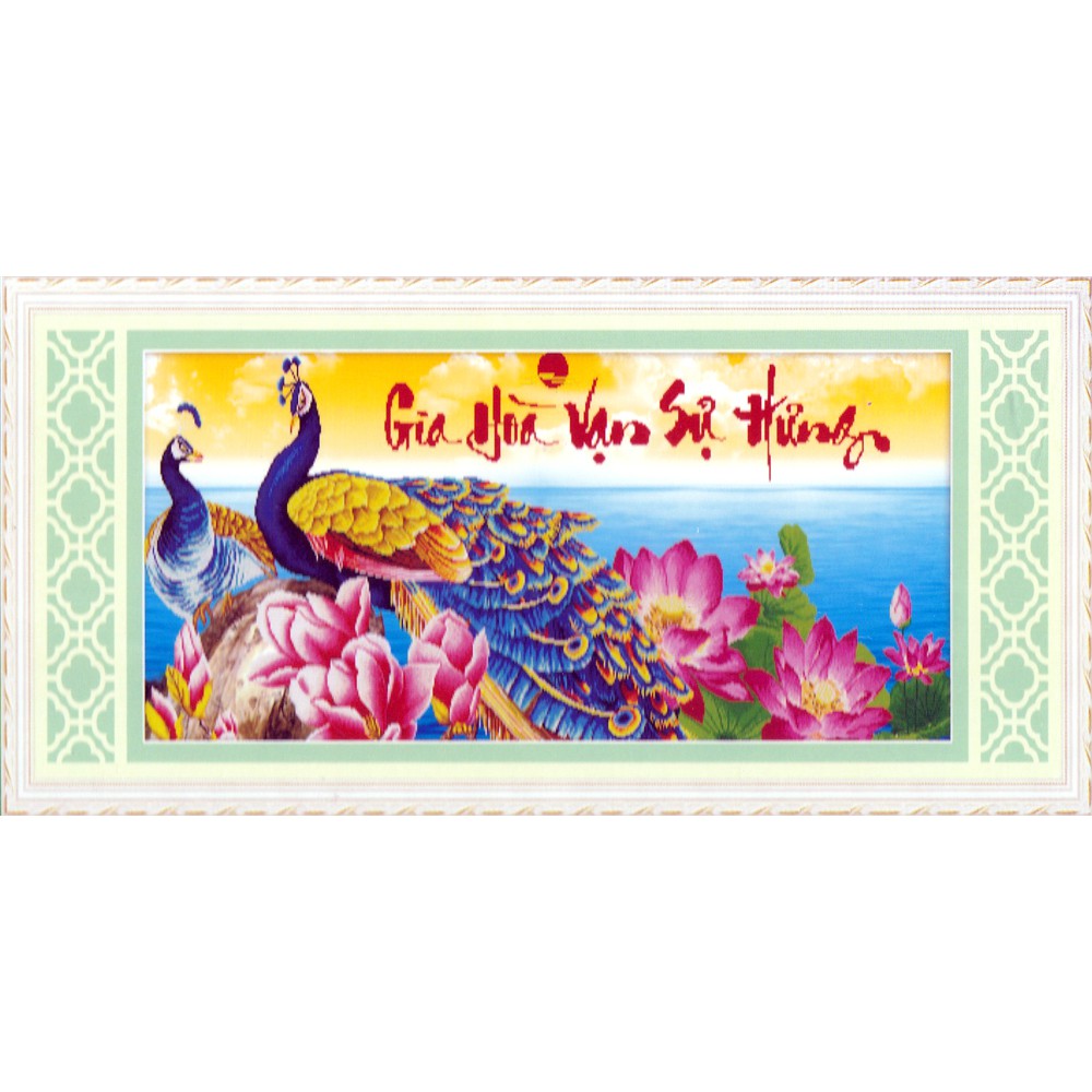 Tranh đính đá H943 - Gia hòa vạn sự hưng