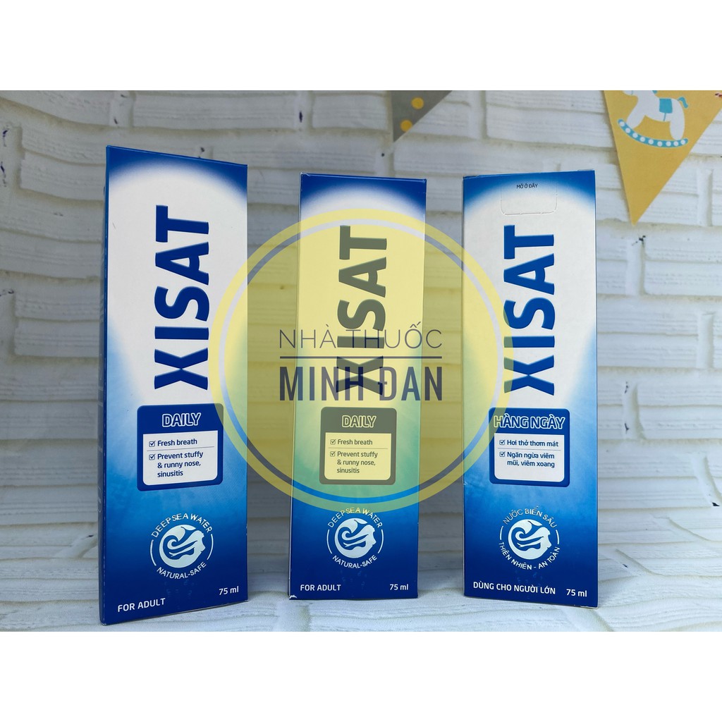 Nước biển sâu xịt mũi XISAT người lớn 75ml