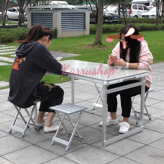 Bộ bàn ghế gấp gọn khung nhôm cao cấp - Bàn Ghế Dã Ngoại Picnic siêu tiện dụng!  Bộ 1 bàn 4 ghế