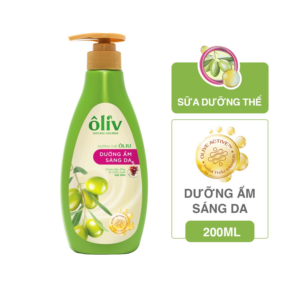 Sữa Dưỡng Thể Ôliv Sáng Da 200ml_HT