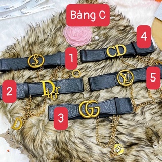 Đai váy da kèm dây xích ( hàng quảng châu )