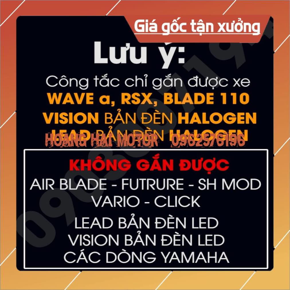 Công tắc đèn xe máy, 3 chế độ (TẮT ĐÈN - PHA - COS) c - Dànhho Wave A/ RS110/ RSX -  Futrure - Vision - dễ dàng lắp đặt.