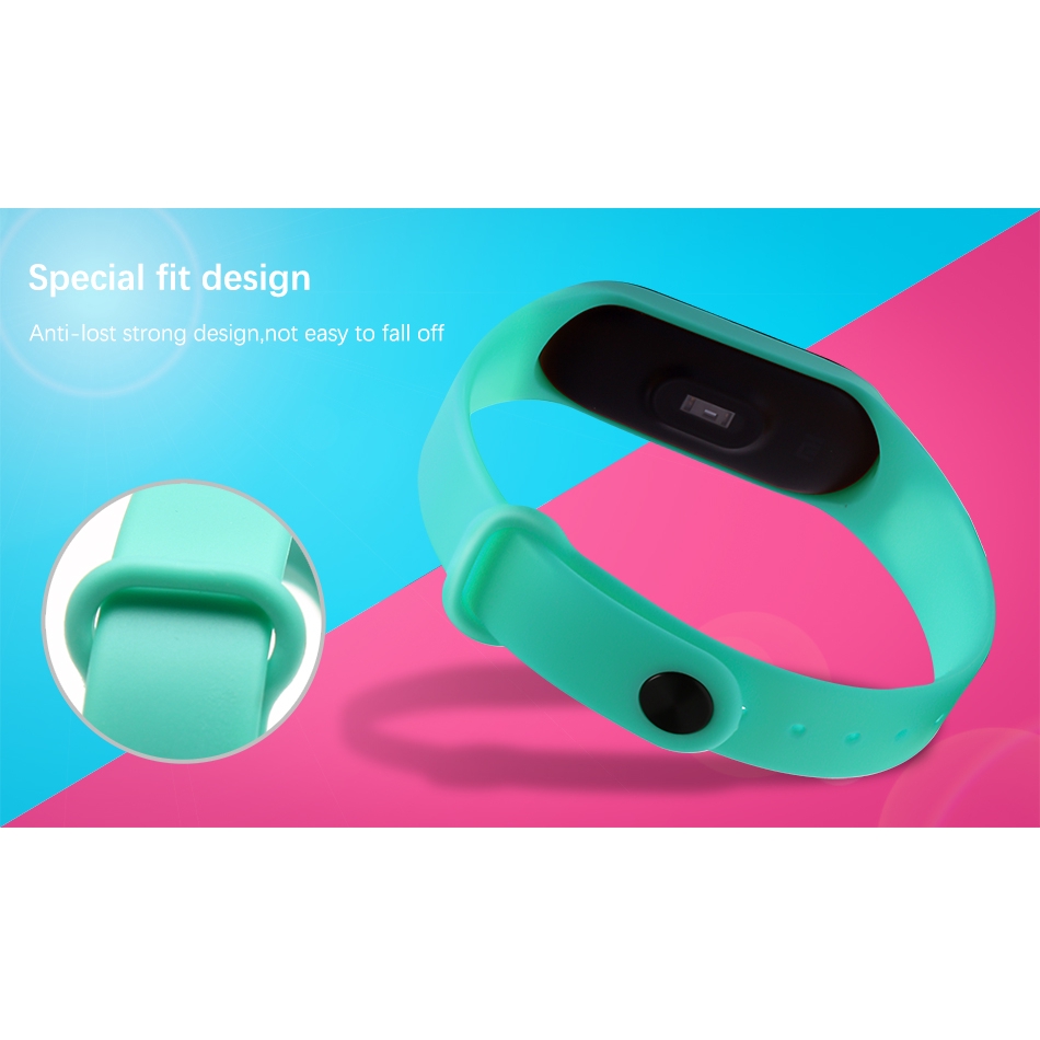 Dây Đeo Thay Thế Chất Liệu Silicon Thiết Kế Sọc Gân Nổi Cho Xiaomi Mi Band 3 4 Strap