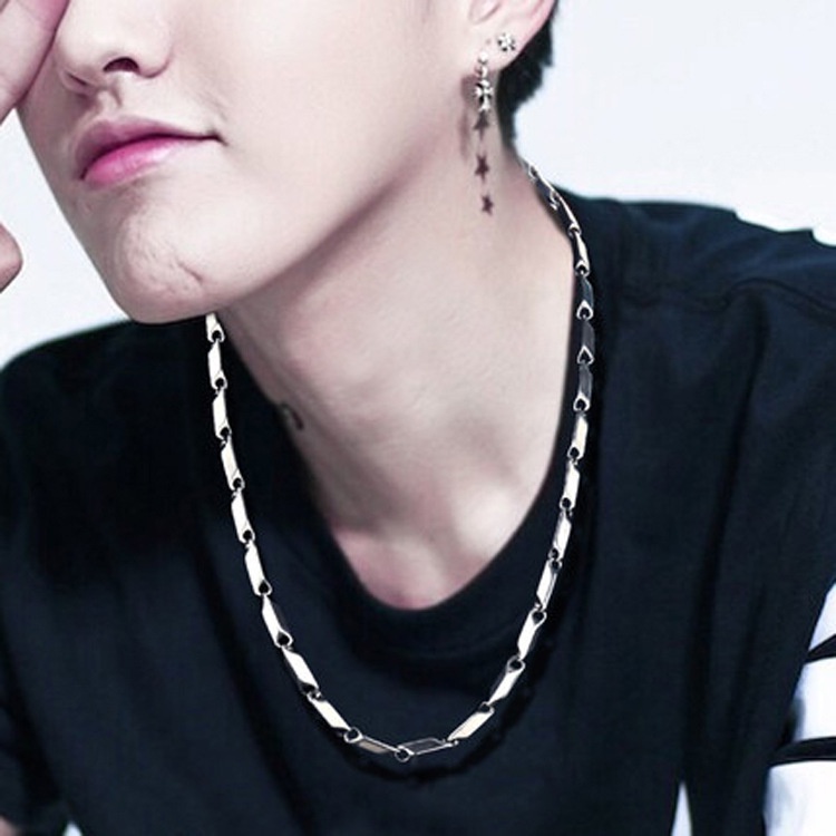 Dây chuyền nam inox hỏa tiễn 4mm trơn thép không gỉ