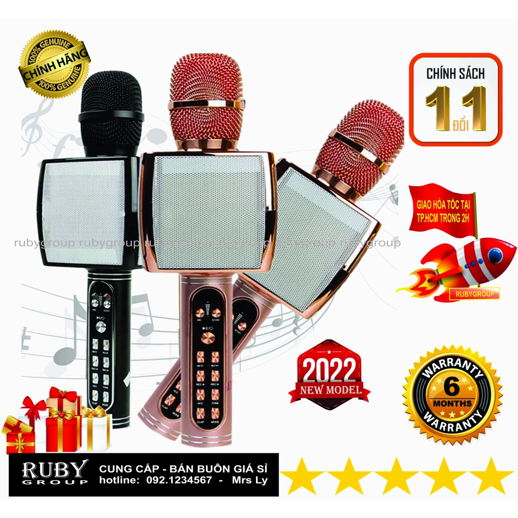 Mic karaoke bluetooth YS91 Ruby- Group