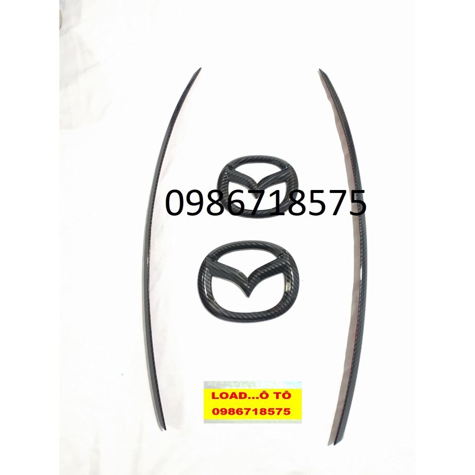 Ốp Viền Tay Mở Cốp Sau, Logo Xe Mazda CX5 2022-2018 Mẫu Carbon Cao Cấp Nhất Thị Trường