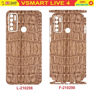 Dán Lưng Skin VSMART LIVE 4 - Vân Da