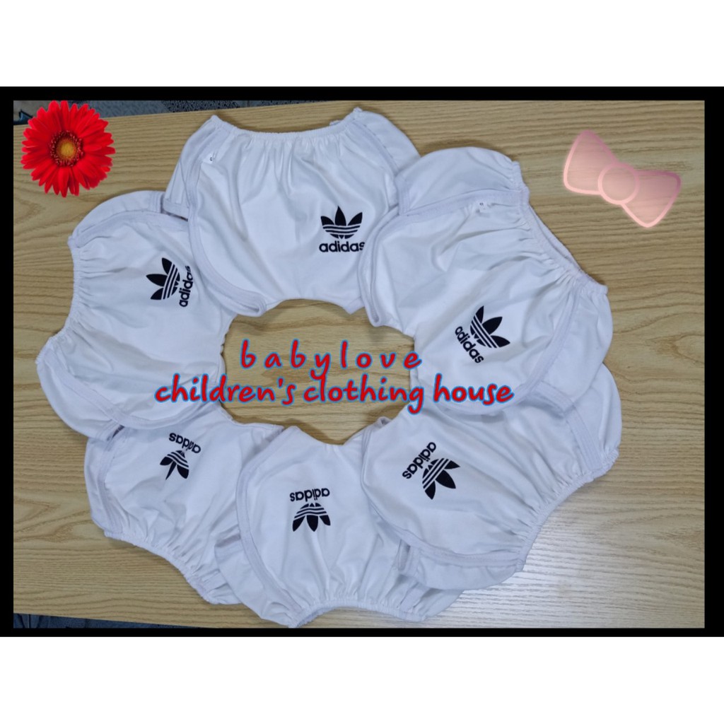 SET 10 QUẦN ĐÙI TRẮNG IN CHỮ CHO BÉ
