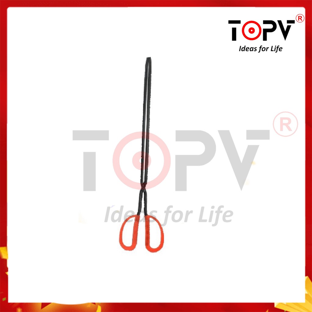 Kẹp gắp rác, gắp than đa năng, kẹp gắp dài hình kéo siêu khỏe, bền 1  - TopV