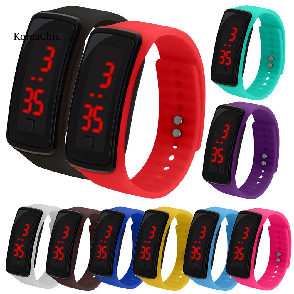 Đồng Hồ Đeo Tay Điện Tử Dây Silicone Có Đèn Led Tiện Dụng Cho Bé | BigBuy360 - bigbuy360.vn