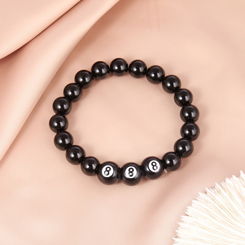 Vòng Tay Chuỗi Hạt Đá Obsidian Nhân Tạo Thời Trang