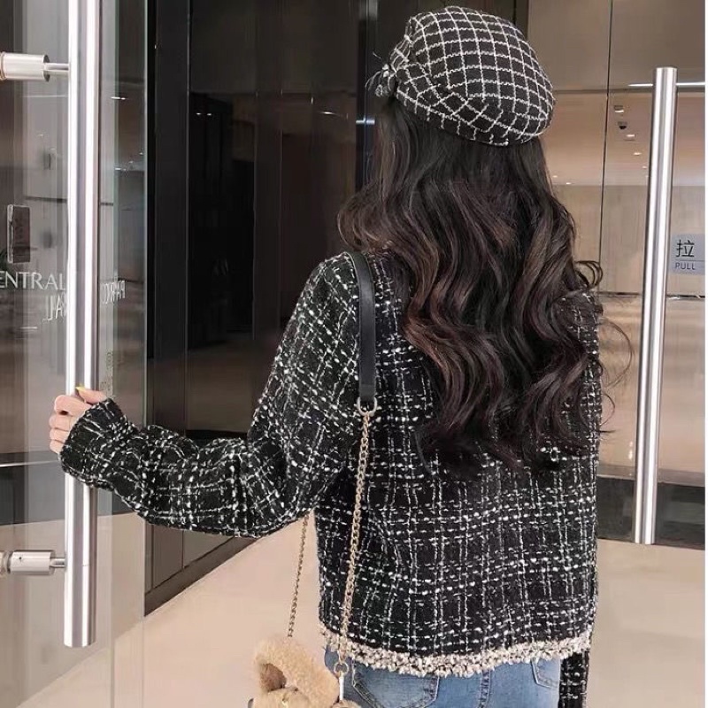 Áo dạ tweed nhũ viền cực hót( Sẵn) | BigBuy360 - bigbuy360.vn