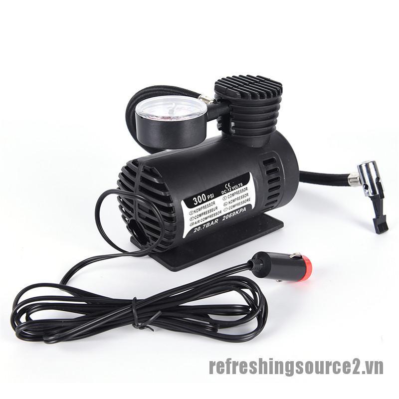 <ref2> 300PSI 12V Portable Mini Air Compressor Auto Car ElectricTire Air Inflator Pump