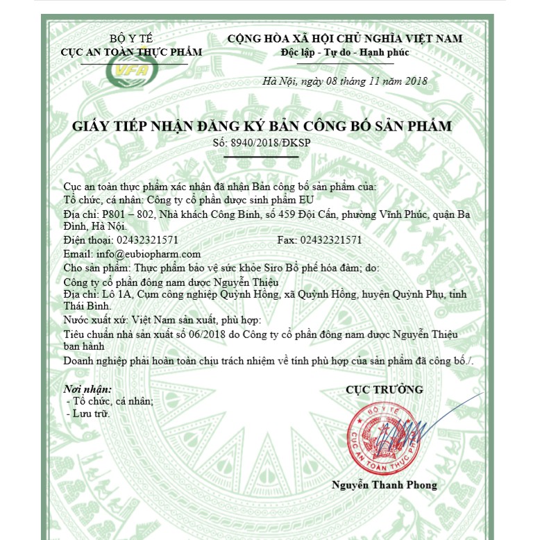 SIRO HO BỔ PHẾ HÓA ĐÀM - GIẢM HO, TRỪ ĐỜM | BigBuy360 - bigbuy360.vn