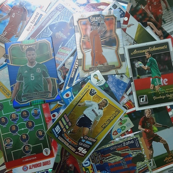 Thẻ Cầu Thủ Bóng Đá Chính Hãng Panini , Toops đồng giá 10k