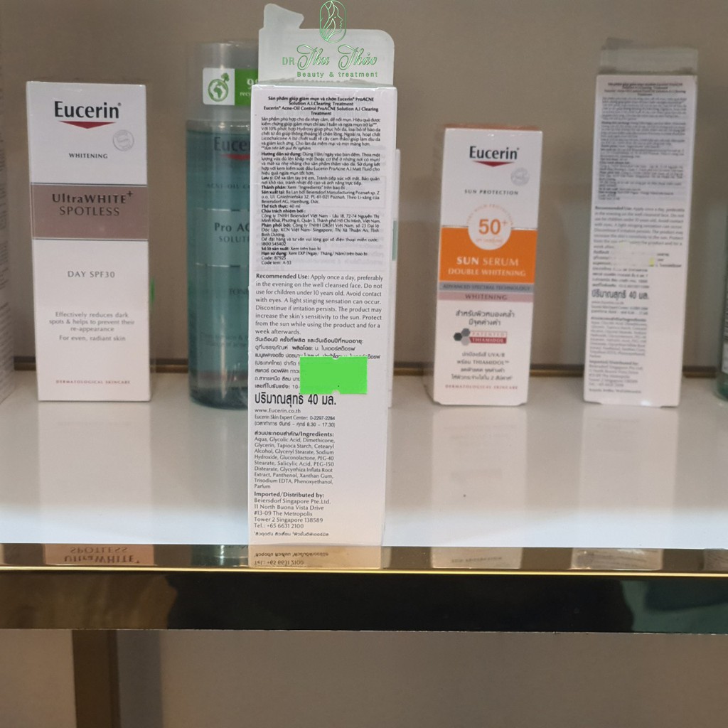 Gel giảm mụn Eucerin Pro acne A.I. clearing treatment