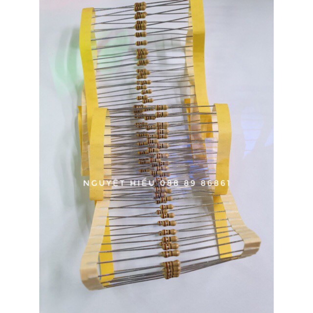 Dải băng 100 con trở 1/4W ( khách đặt ghi chú số ohm)