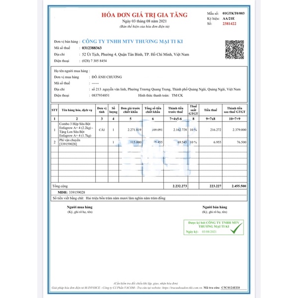 Sữa bột Enfagrow A+ 4 2.2kg
